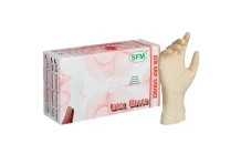 Перчатки смотр латексные н/ст н/опуд текстур р.L 100шт(50пар) натур