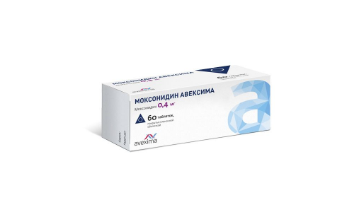 Моксонидин Авексима, таблетки ппо 0.4мг №60