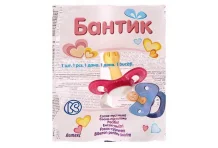 Пустышка латекс Бантик с кольцом