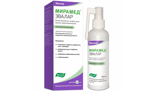 Мирамед Эвалар, раствор для наруж и местн примен 0,01% 150мл + насадка