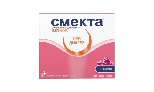 Смекта, порошок для суспензии для внутр пак 3г №30 клубника
