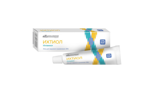 Ихтиоловая мазь д/наруж примен 20% 25г