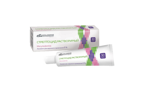 Стрептоцид Растворимый, линим 5% 30г