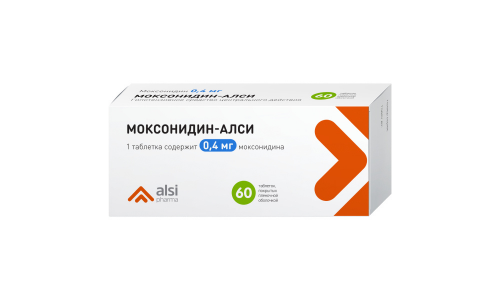 Моксонидин АЛСИ, таблетки ппо 0.4мг №60