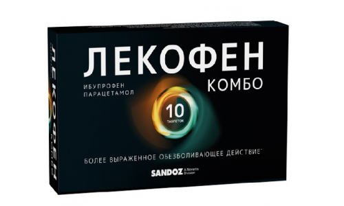 Лекофен Комбо, таблетки ппо 200мг+500мг №10