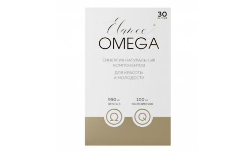 Эланс Омега Q10, капсулы 1651мг №30