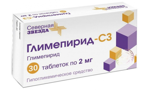 Глимепирид-СЗ таб 2мг №30