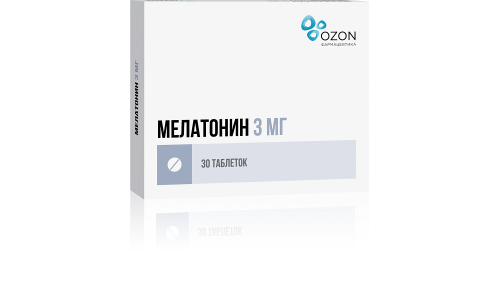 Мелатонин, таблетки ппо 3мг №30