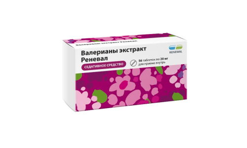 Валерианы экстракт Реневал, таблетки ппо 20мг №56