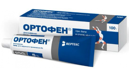 Ортофен, гель для наруж примен 5% 100г фото 2