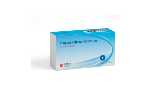 Тадалафил Ксантис, таблетки ппо 20мг №8