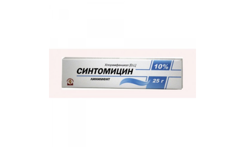 Синтомицин, линим 10% 25г