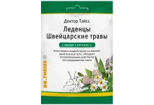 Доктор Тайсс леденцы от кашля 75г вит С мед и швейц травы