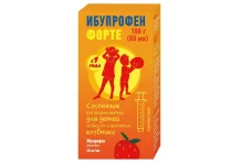 Ибупрофен-форте, суспензия для внутр прим 200мг/5мл 100г (80мл) клубника