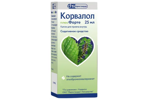 Корвалол плюс форте, капли для внутр прим 25мл