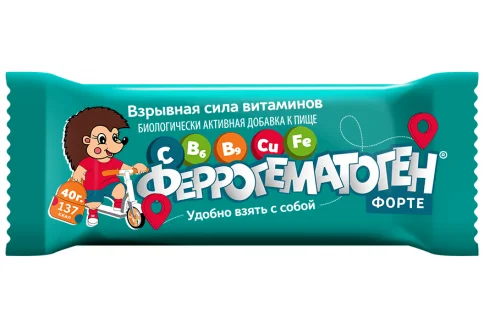 Феррогематоген Форте пастилка, жев 40г