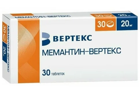 Мемантин Вертекс, таблетки ппо 20мг №30