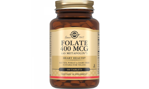 Солгар Фолат метафолин 400мкг таб 250мг №100