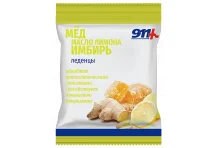 911 леденцы мед+имбирь+вит С 50г