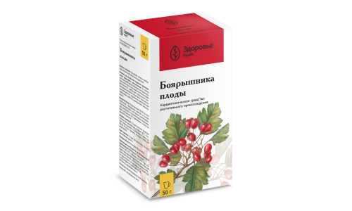 Боярышник плоды, пачка 50г