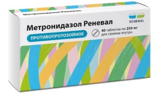 Метронидазол Реневал, таблетки 250мг №40