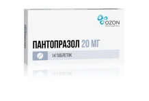 Пантопразол, таб по кишечнораств 20мг №14