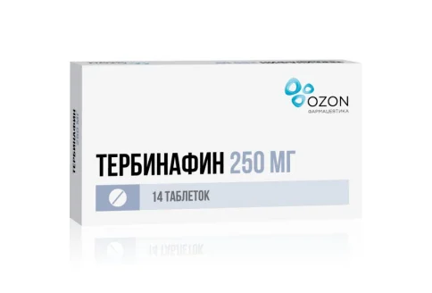 Тербинафин, таблетки 250мг №14