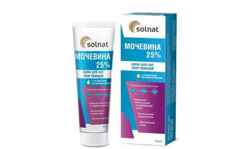 Солнат крем для ног смягч мочевина 25% 75мл