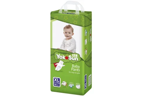Yokosun Eco трусики-подгузники для детей р.XL №38 12-20 кг
