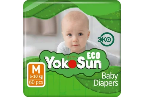 Yokosun Eco подгузники для детей р.M №60 5-10 кг