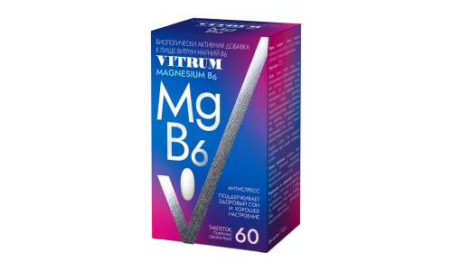Витрум магний В6, таблетки 1200мг №60