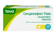 Силденафил Тева, таблетки ппо 100мг №4