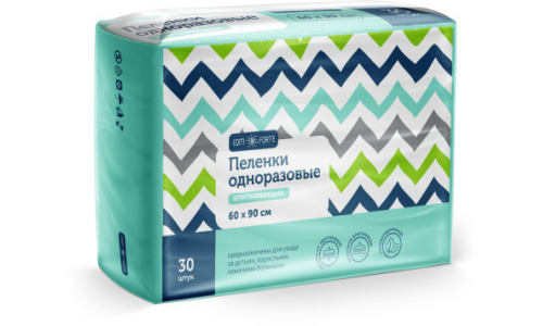 Пеленки Комфорте впит однораз 60х90см №30