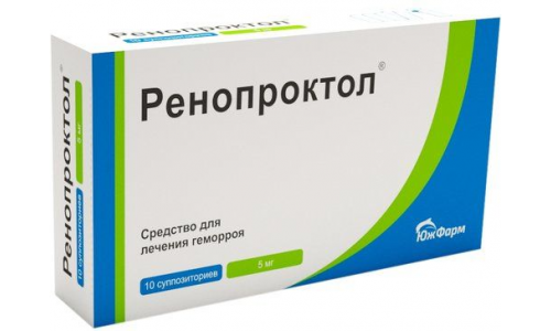 Ренопроктол, суппозитории рект 5мг №10