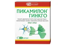 Пикамилон гинко, капсулы 40мг+20мг №30