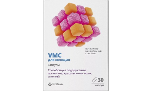 Витамин-минерал комплекс VMC д/женщин, капс N30 Витатека