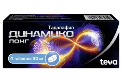 Динамико Лонг, таблетки ппо 20мг №4