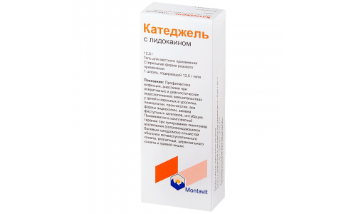 Катеджель с Лидокаином гель для местн примен шпр 12,5г №1