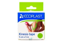 Кинезио-Тейп Экопласт бинт 5смX5м зеленый
