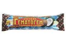 Гематоген Русский, плитка кокос 40г