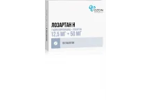 Лозартан Н, таблетки ппо 12,5мг+50мг №90