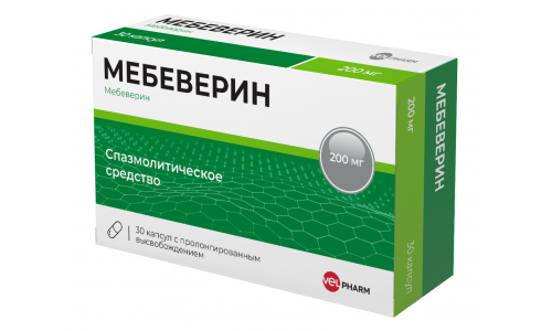 Мебеверин, капсулы пролонг высвоб 200мг №30