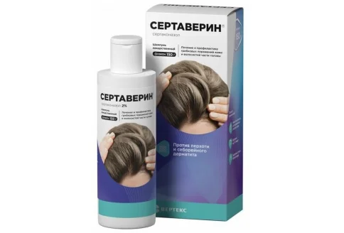Сертаверин, шампунь лекарственный 2% 150мл