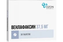 107 Венлафаксин таб 37,5мг №30