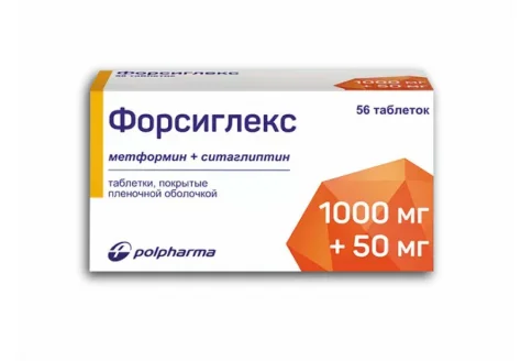 Форсиглекс, таблетки ппо 1000мг+50мг №56