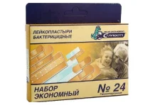 Пластырь бактерицидный эконом №24