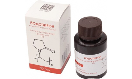 Йодопирон р-р д/наруж примен 1% 50мл