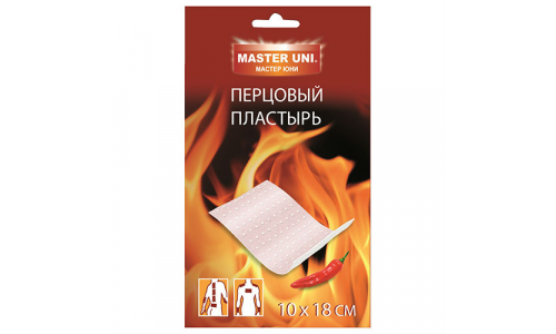 Мастер Юни пластырь перцовый 10смX18см