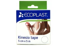 Кинезио-Тейп Экопласт бинт 5смX5м белый