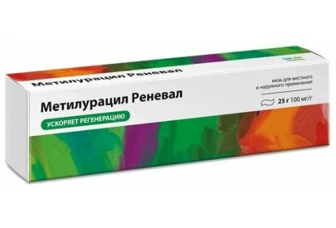 Метилурацил Реневал мазь для мест и наруж примен 10% 25г